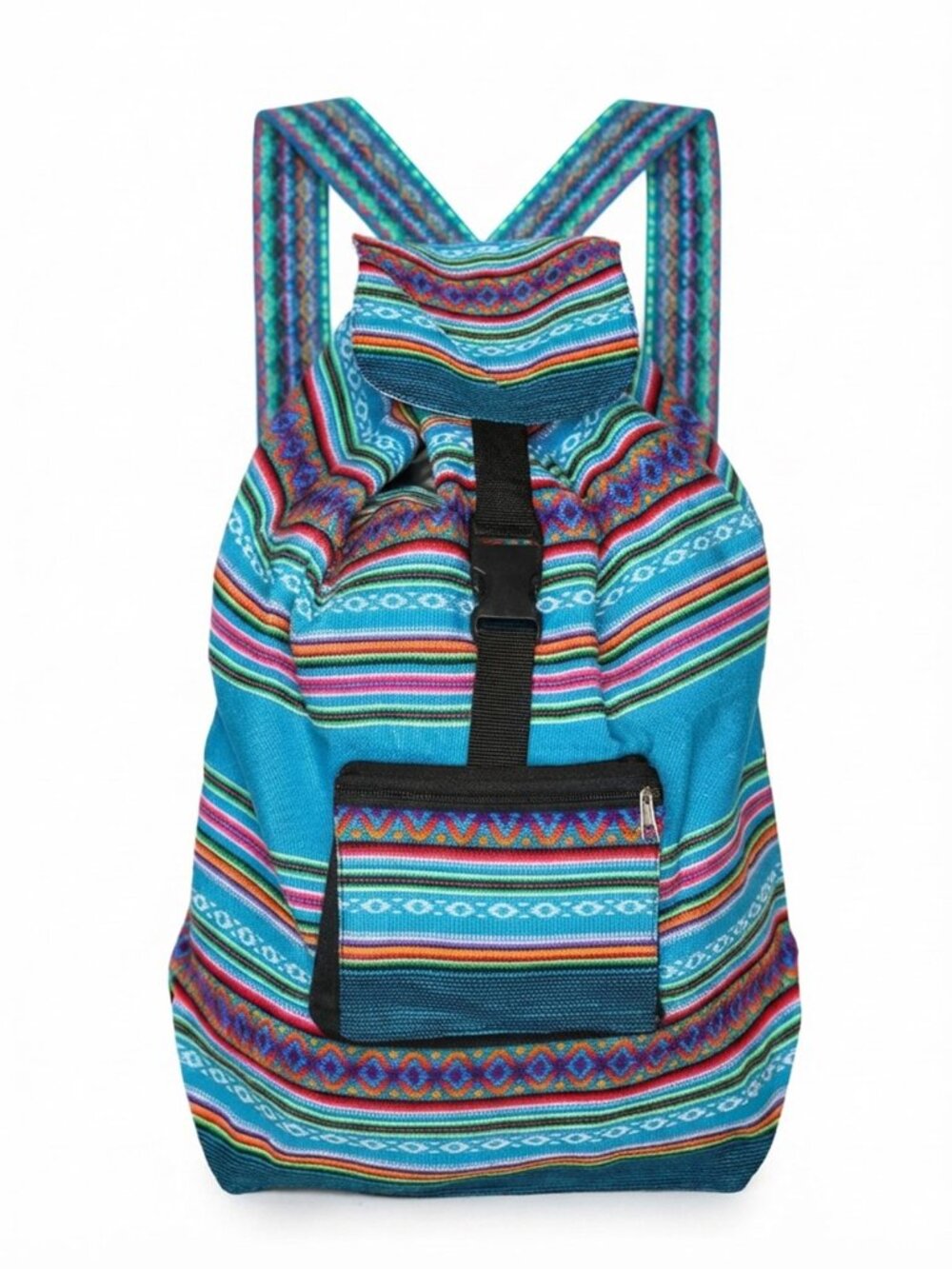 Woven Native Peruvian Boho Aztec Pattern Backpack Festival Hippie Bag Knapsack